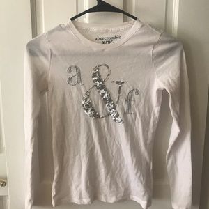 white ABERCROMBIE long sleeved SHIRT